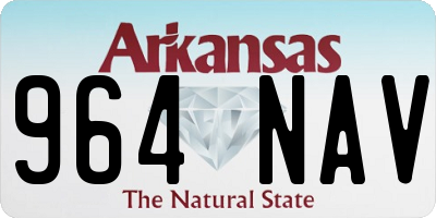AR license plate 964NAV