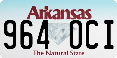 AR license plate 964OCI