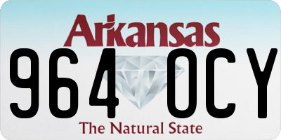 AR license plate 964OCY