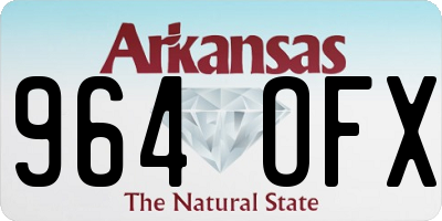 AR license plate 964OFX