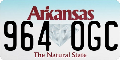 AR license plate 964OGC