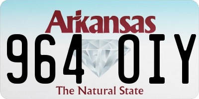 AR license plate 964OIY