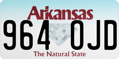 AR license plate 964OJD