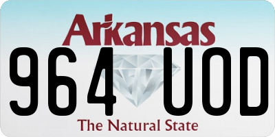 AR license plate 964UOD