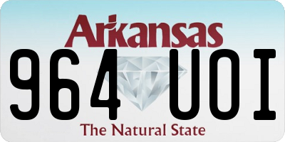 AR license plate 964UOI