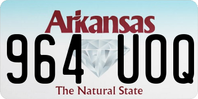AR license plate 964UOQ