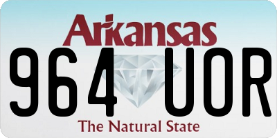 AR license plate 964UOR