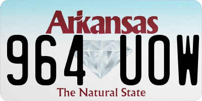 AR license plate 964UOW
