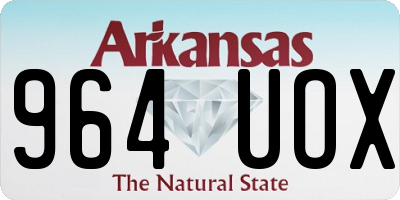 AR license plate 964UOX