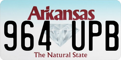 AR license plate 964UPB