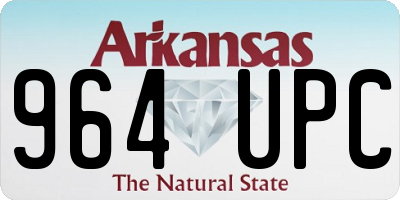 AR license plate 964UPC