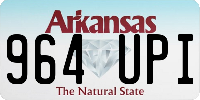 AR license plate 964UPI