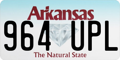 AR license plate 964UPL