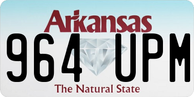 AR license plate 964UPM