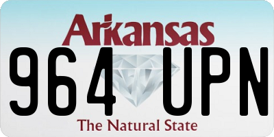 AR license plate 964UPN
