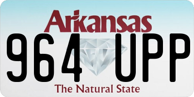 AR license plate 964UPP