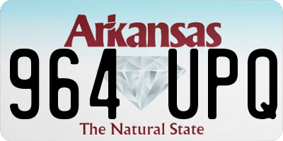 AR license plate 964UPQ