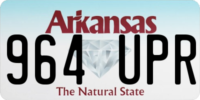 AR license plate 964UPR