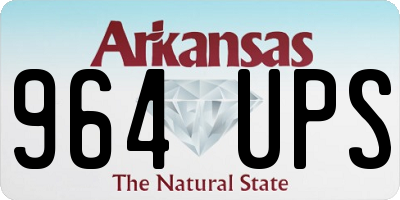 AR license plate 964UPS