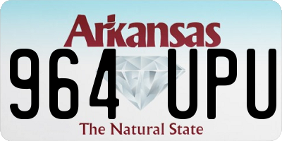 AR license plate 964UPU