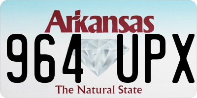AR license plate 964UPX
