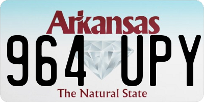 AR license plate 964UPY