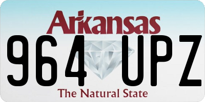 AR license plate 964UPZ