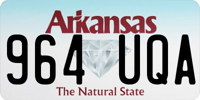 AR license plate 964UQA
