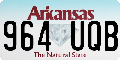 AR license plate 964UQB