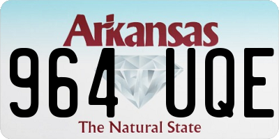 AR license plate 964UQE