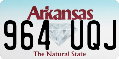 AR license plate 964UQJ
