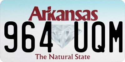 AR license plate 964UQM
