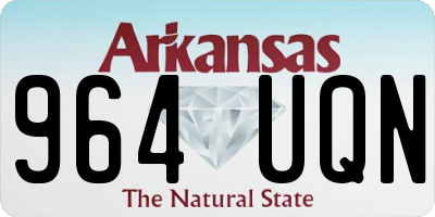 AR license plate 964UQN