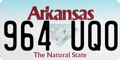 AR license plate 964UQO