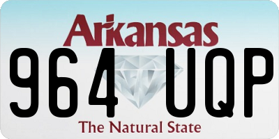 AR license plate 964UQP