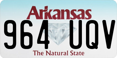 AR license plate 964UQV