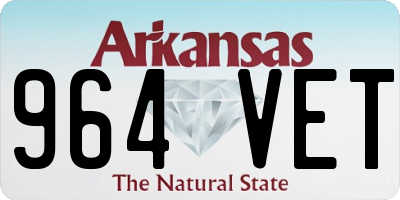 AR license plate 964VET