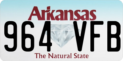 AR license plate 964VFB