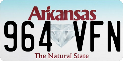 AR license plate 964VFN