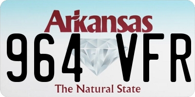 AR license plate 964VFR