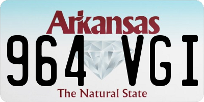 AR license plate 964VGI