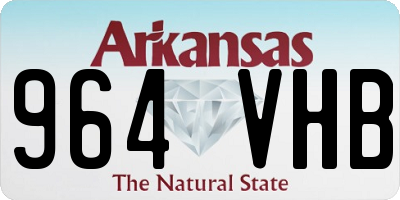 AR license plate 964VHB