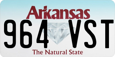 AR license plate 964VST