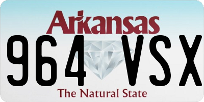 AR license plate 964VSX
