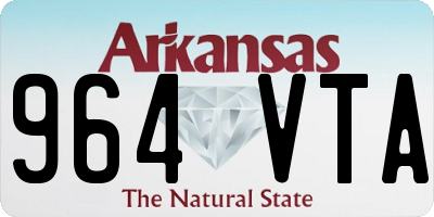 AR license plate 964VTA