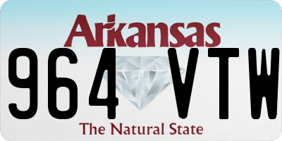 AR license plate 964VTW