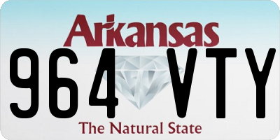 AR license plate 964VTY
