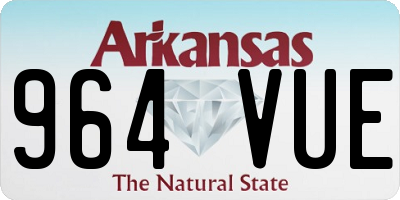 AR license plate 964VUE