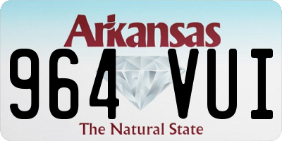 AR license plate 964VUI
