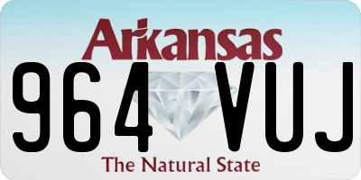 AR license plate 964VUJ